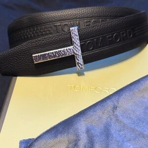 Tom Ford Black Leather Belt
